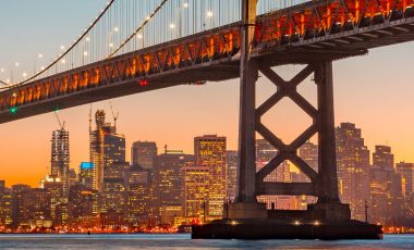 Classic panoramic view of San Francisco skyline california car insurance blog