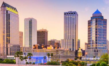 Tampa, Florida, USA downtown skyline florida car insurance blog