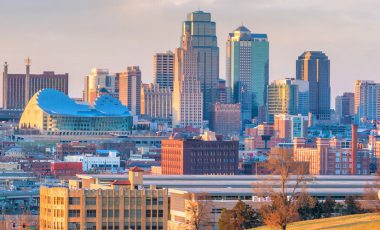 The Scout overlooking downtown Kansas City, how to save on Kansas car insurance blog